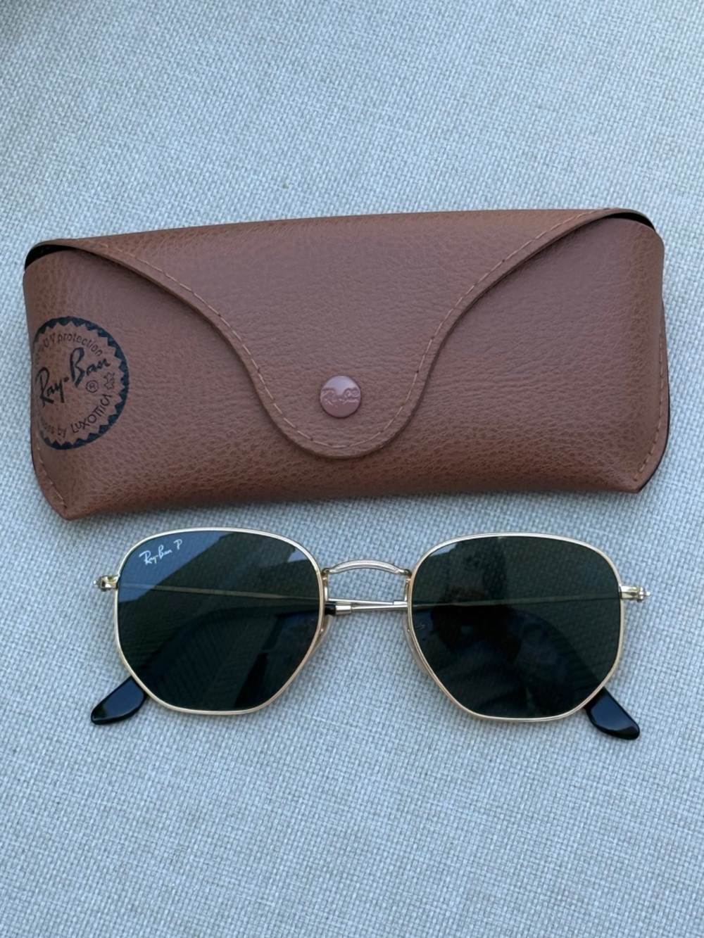 Ray-Ban Hexagonal Flat Sunglasses (51021) - Polarized - NWOT - Picture 6 of 15